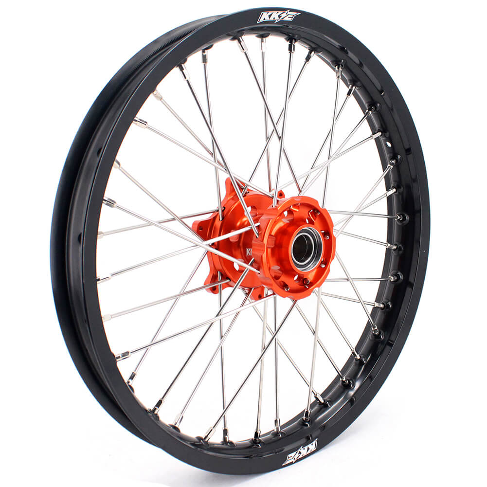 KKE 1.85*19 & 2.15*19 Flat Track Wheels for KTM EXC EXC-F EXC-W 125-530CC 2003-2024 Spoked Rims - Howling Moto