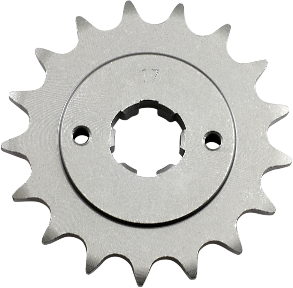 Parts Unlimited Honda PU23801300-010-17 countershaft sprocket with 17 teeth, designed for motorcycle drivetrain components.