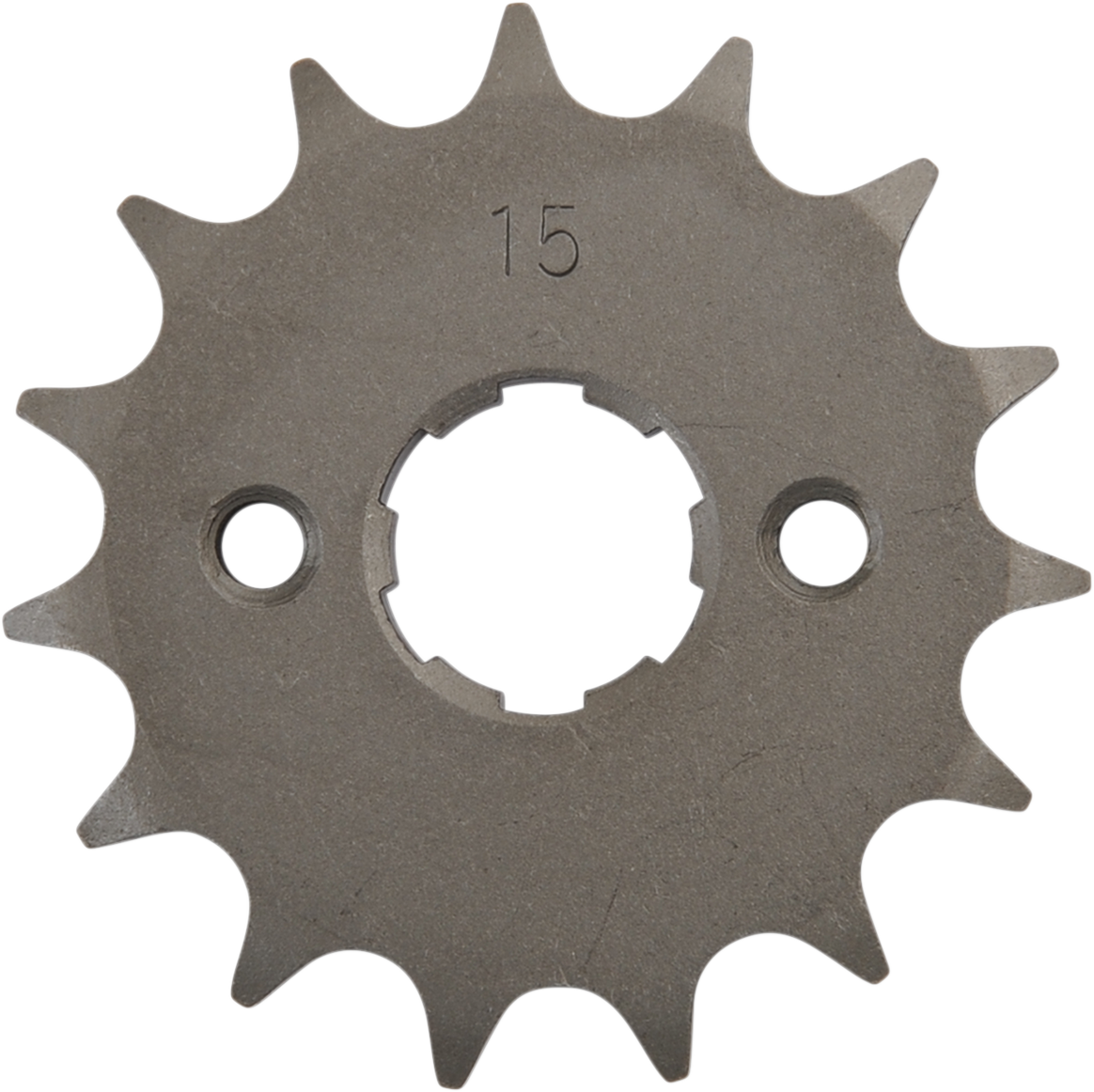 Countershaft sprocket with 15 teeth from PARTS UNLIMITED for Honda motorcycles, shown in the image.