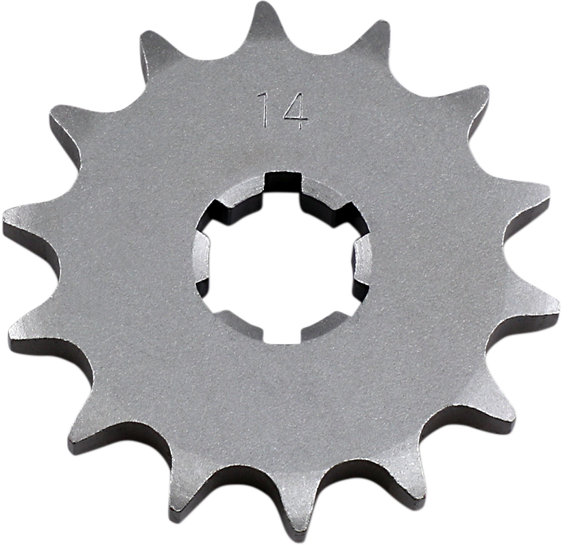 Yamaha 174-17461-40 countershaft sprocket by PARTS UNLIMITED with 14 teeth, shown in close-up detail