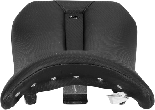 Black SADDLEMEN Gel Channel Track carbon fiber sport seat for BMW S1000RR, featuring sleek design and ergonomic padding.