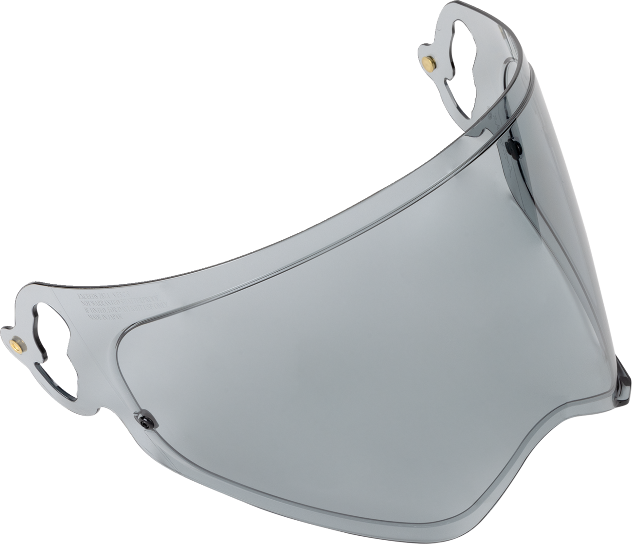 Light tinted ARAI HELMETS VAS-A shield with Pinlock® 120 MaxVision™ for XD-5 motorcycle helmet, clear visibility, high-quality design.