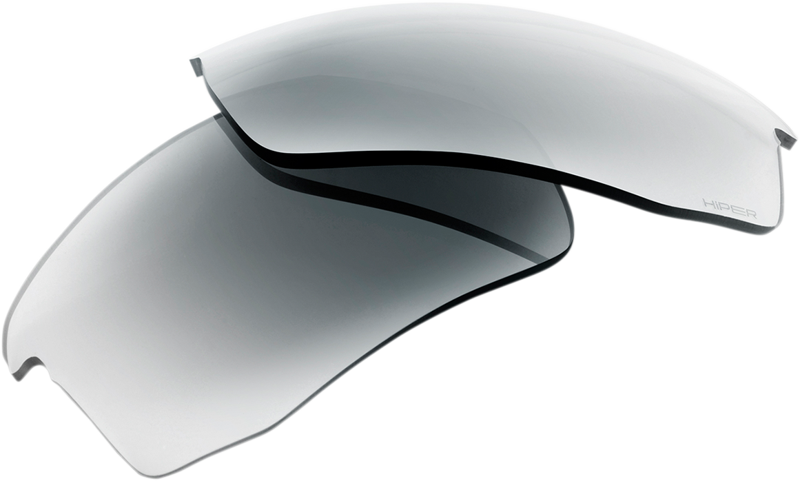 Bill's Exhausts Speedcoupe lenses with HiPER silver mirror finish, 100% speedcoupe lenses 62026-008-01, shown with reflective silver coating