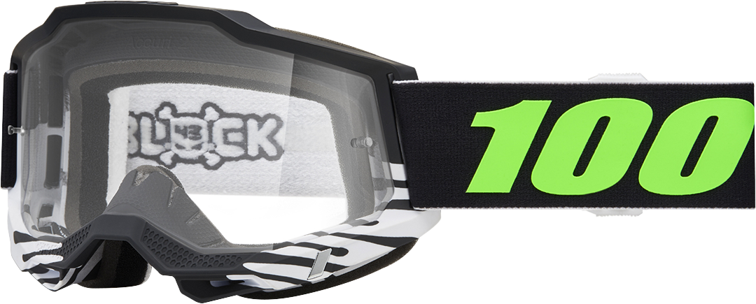 Bill's Exhausts Accuri 2 UTV goggles in black with tinted lenses, designed for off-road riding and protection.