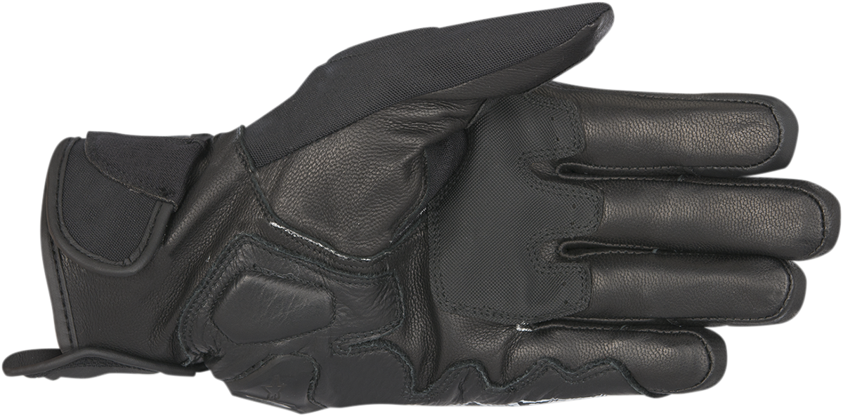 Alpinestars Rage Drystar® motorcycle gloves in black and red, small size, featuring protective padding and breathable material.