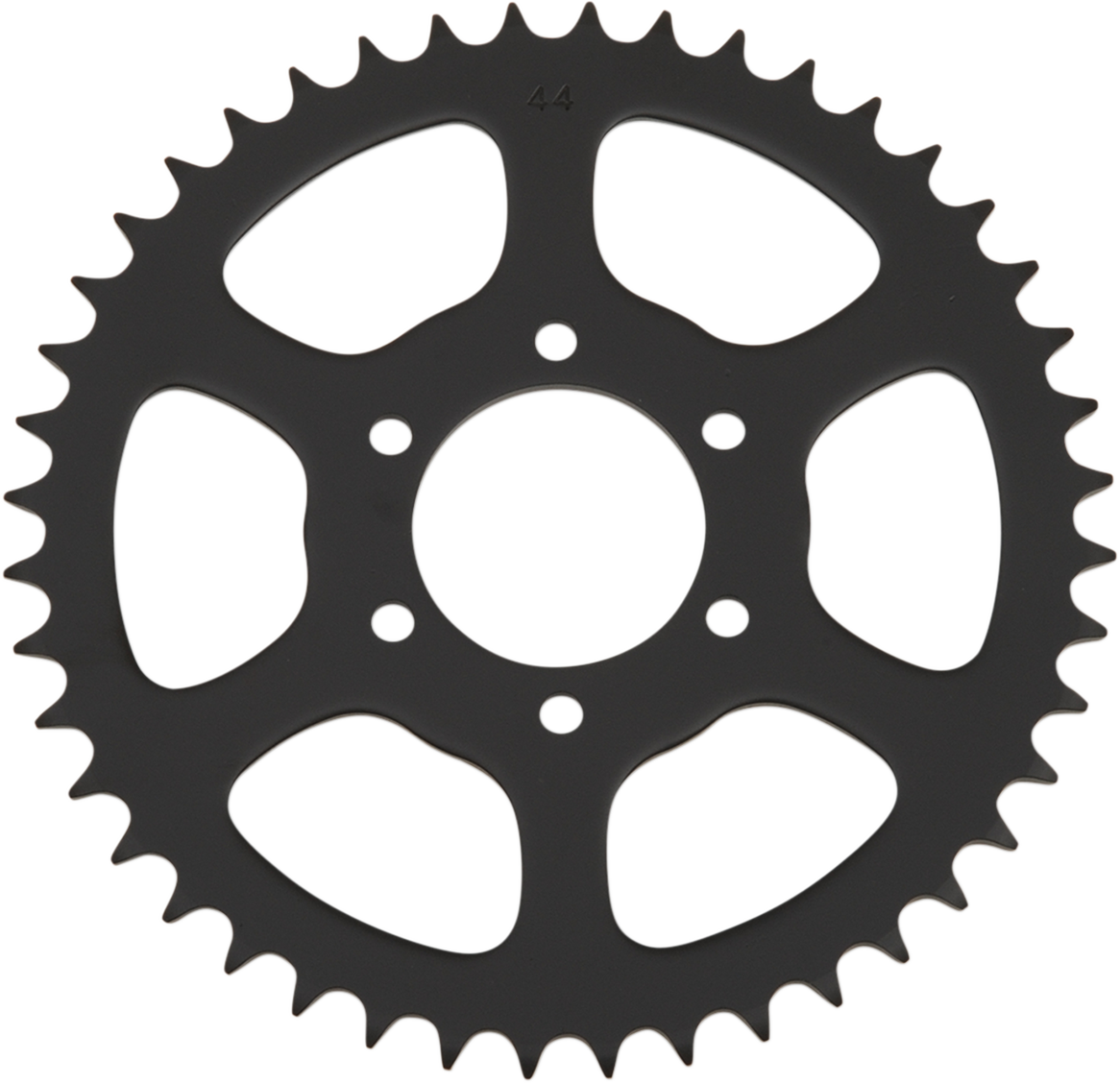 Parts Unlimited Yamaha rear sprocket with 44 teeth, durable metal motorcycle sprocket for Yamaha bikes, part number PU214-25444-10.