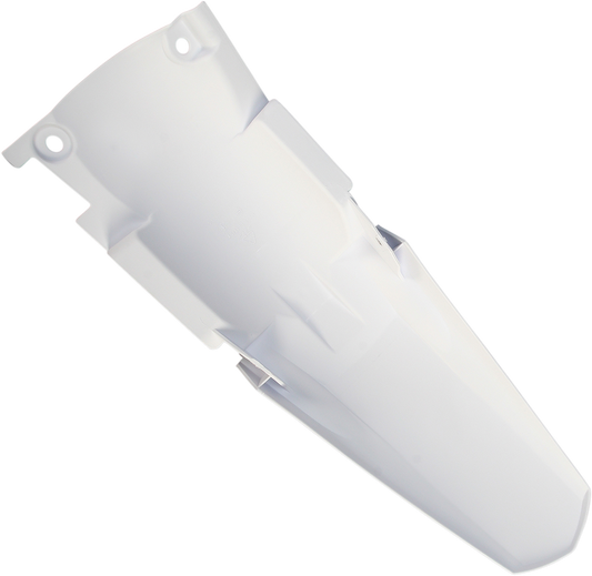 White Acerbis rear fender body part for motorcycles, featuring the 2040890002 model, shown on a clean background.