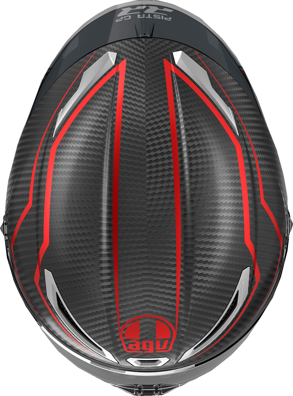 AGV Pista GP RR Intrepido Matte Carbon/Black/Red Motorcycle Helmet - Small (Part Number 2118356002-019-S)