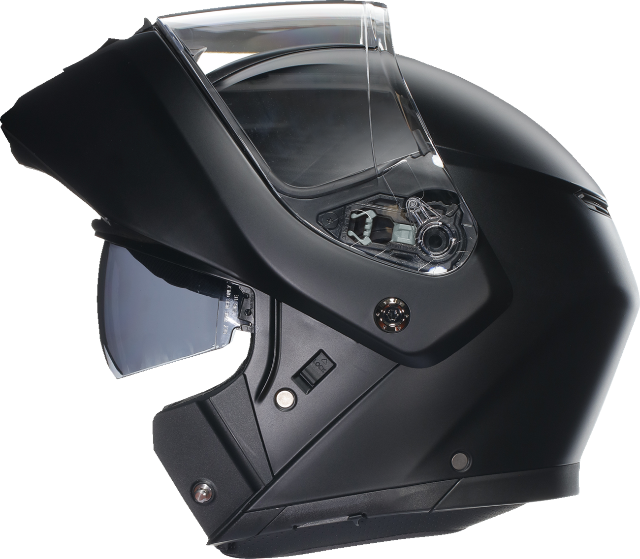 AGV Streetmodular Helmet Mono Matte Black 2XL – Versatile Motorcycle Helmet with Pinlock® 70 and Anti-Scratch Visor
