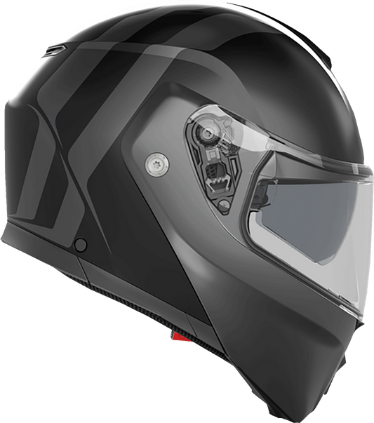 AGV Streetmodular Helmet Resia - Matte Black/Gray, Small (Part Number 2118296002005S)