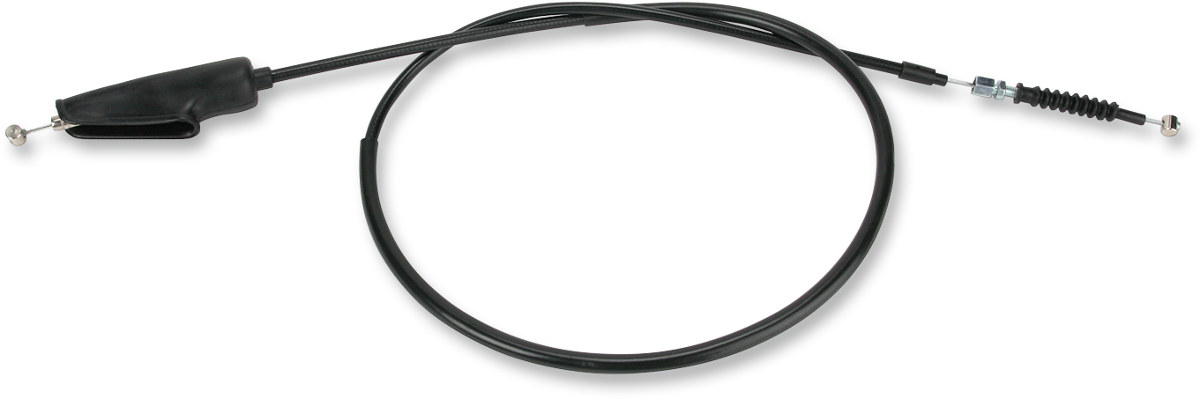 Parts Unlimited black vinyl brake cable for Yamaha motorcycles, featuring durable construction and fitting the model 1M1-26341-00.