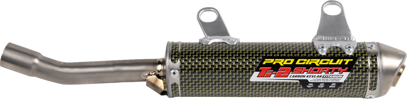 Pro Circuit Silencer 1152325K for improved engine performance, shown on a motorcycle exhaust system.