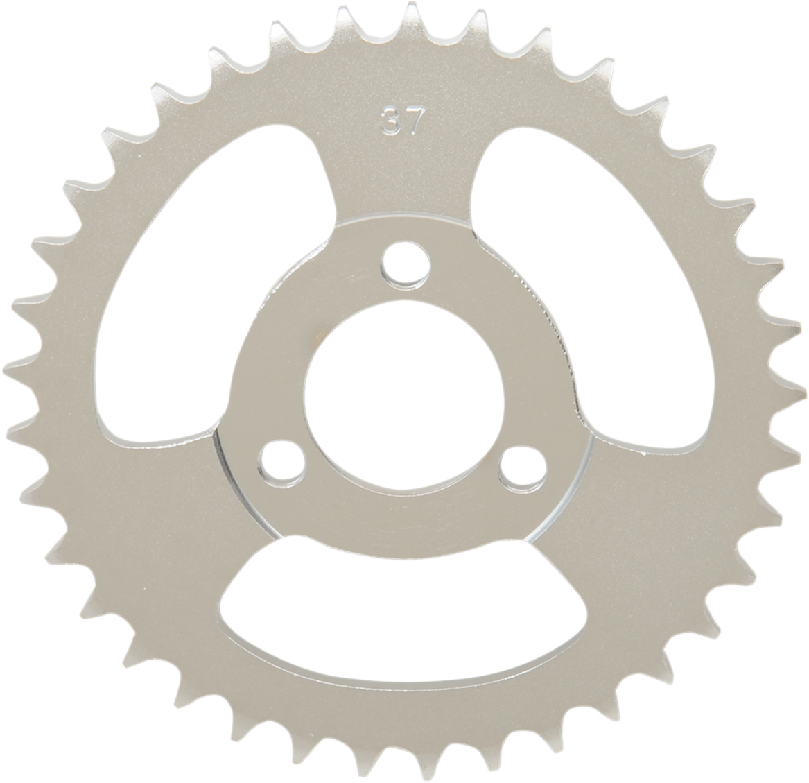 Parts Unlimited Honda 41201-GW8-670 rear sprocket with 37 teeth, durable motorcycle sprocket for reliable performance.