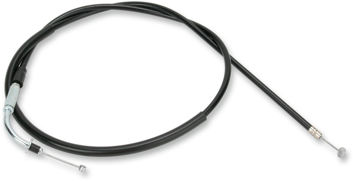 Parts Unlimited vinyl-covered throttle cable for Yamaha XS 1978-1982 motorcycle, part number 3H3-26311-00, with protective covering visible.