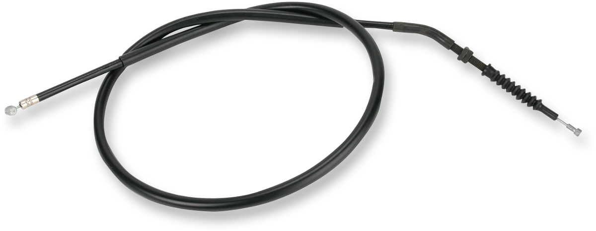 Parts Unlimited vinyl clutch cable for Honda motorcycles, featuring a black cable with metal fittings and branding details.