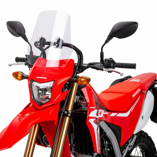 ZETA Windscreen Adventure for Honda with Cell Phone and GPS Mount, durable motorcycle windscreen, part ZE70-1001.