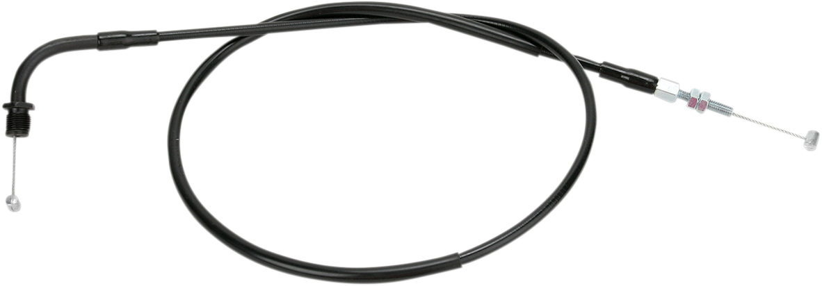 Parts Unlimited vinyl covered throttle cable for 1970-1983 Honda CB/FT models, OEM quality motorcycle throttle cable.