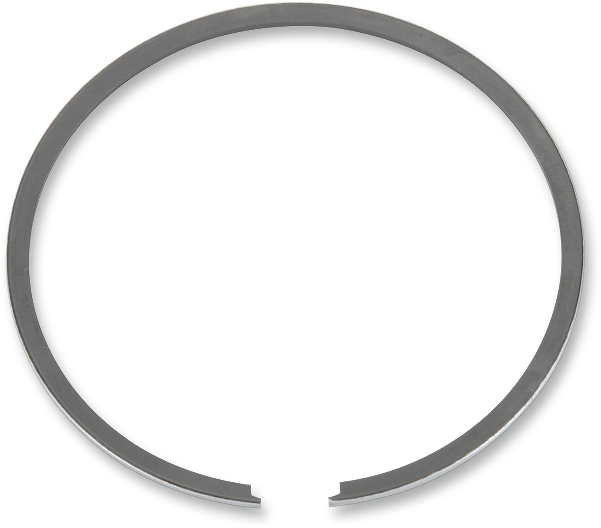 Parts Unlimited Polaris R09-704 single piston ring replacement showing a close-up of the new piston ring on a white background.