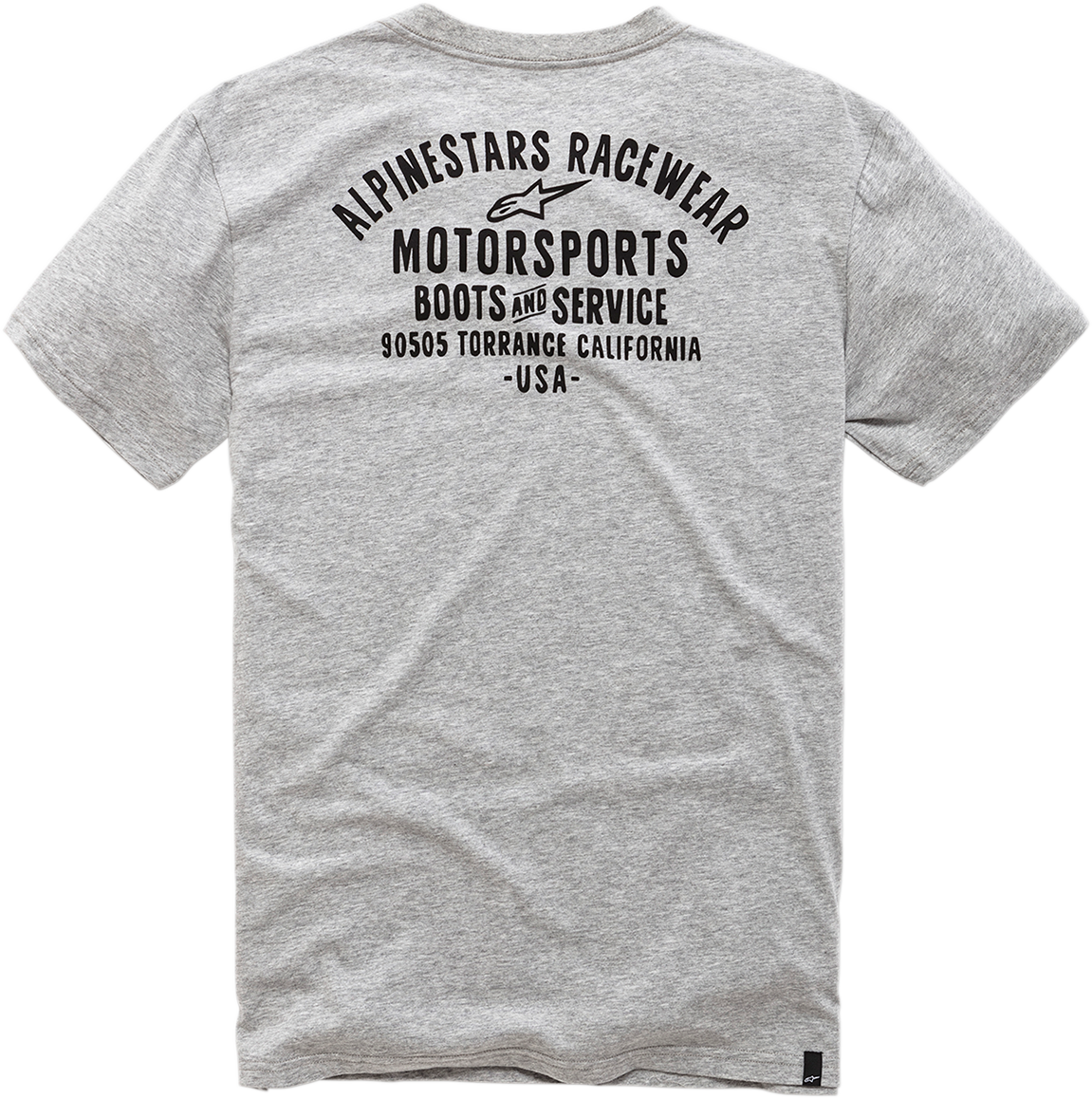 Alpinestars Service Premium Heather Gray Pocket T-Shirt in 2XL, casual T-shirt with front pocket and brand logo detail.