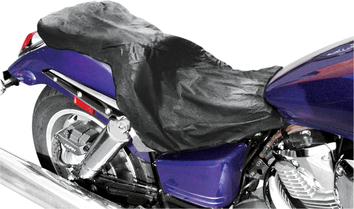 Bill's Exhausts Saddlemen 2-Up Seat Rain Cover R913, weather-resistant seat cover for motorcycle passenger seats.