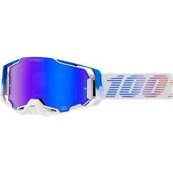 100% Armega Goggle - Neo - HiPER Blue Mirror 50003-00011 - Howling Moto