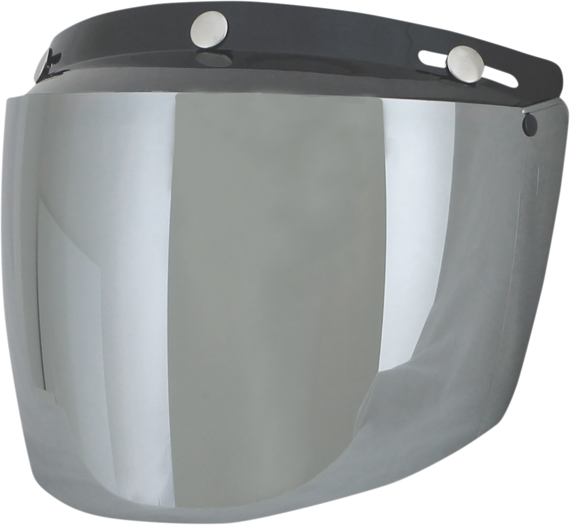 Silver mirror AFX Vintage 3-Snap Shield flip helmet face shield for motorcycle protective gear by Bill's Exhausts