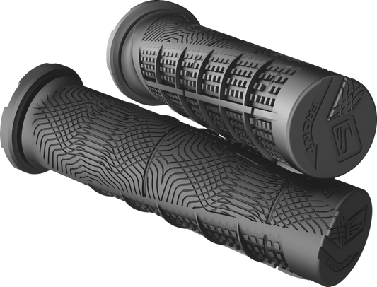 Black Scott Deuce ATV engine grip with textured surface, designed for secure handling and durability in off-road conditions.