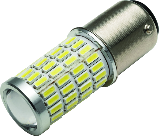 Kuryakyn LED 1156 white bulb for turn signals and taillights on powersports vehicles, providing bright, reliable illumination.