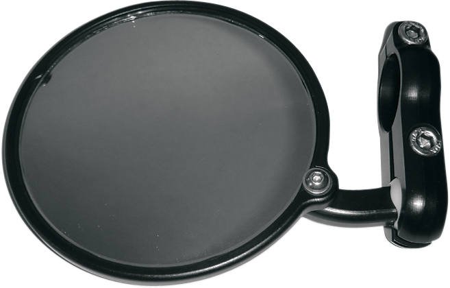 CRG Hindsight/Bar End Side View Mirror - Left, Black - Model HS-100-L