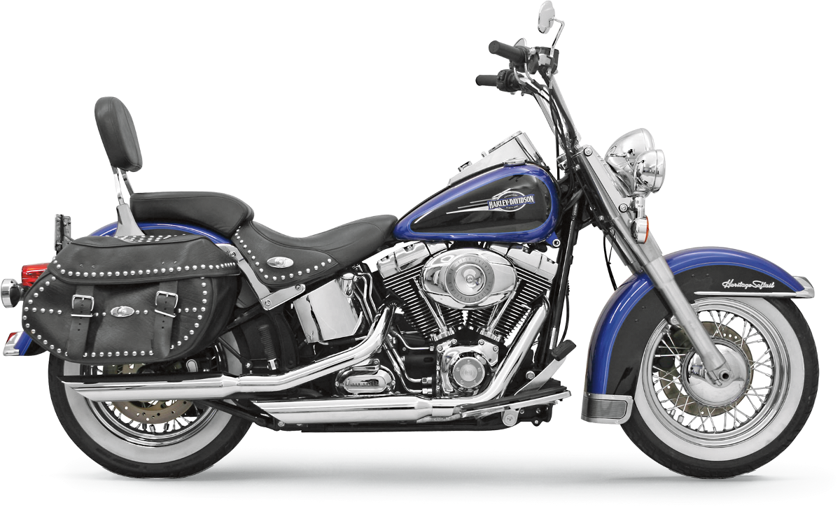 BASSANI XHAUST 3-inch chrome slash-cut mufflers for Softail motorcycles, part number 12117B, with shiny chrome finish and slash-cut tips.