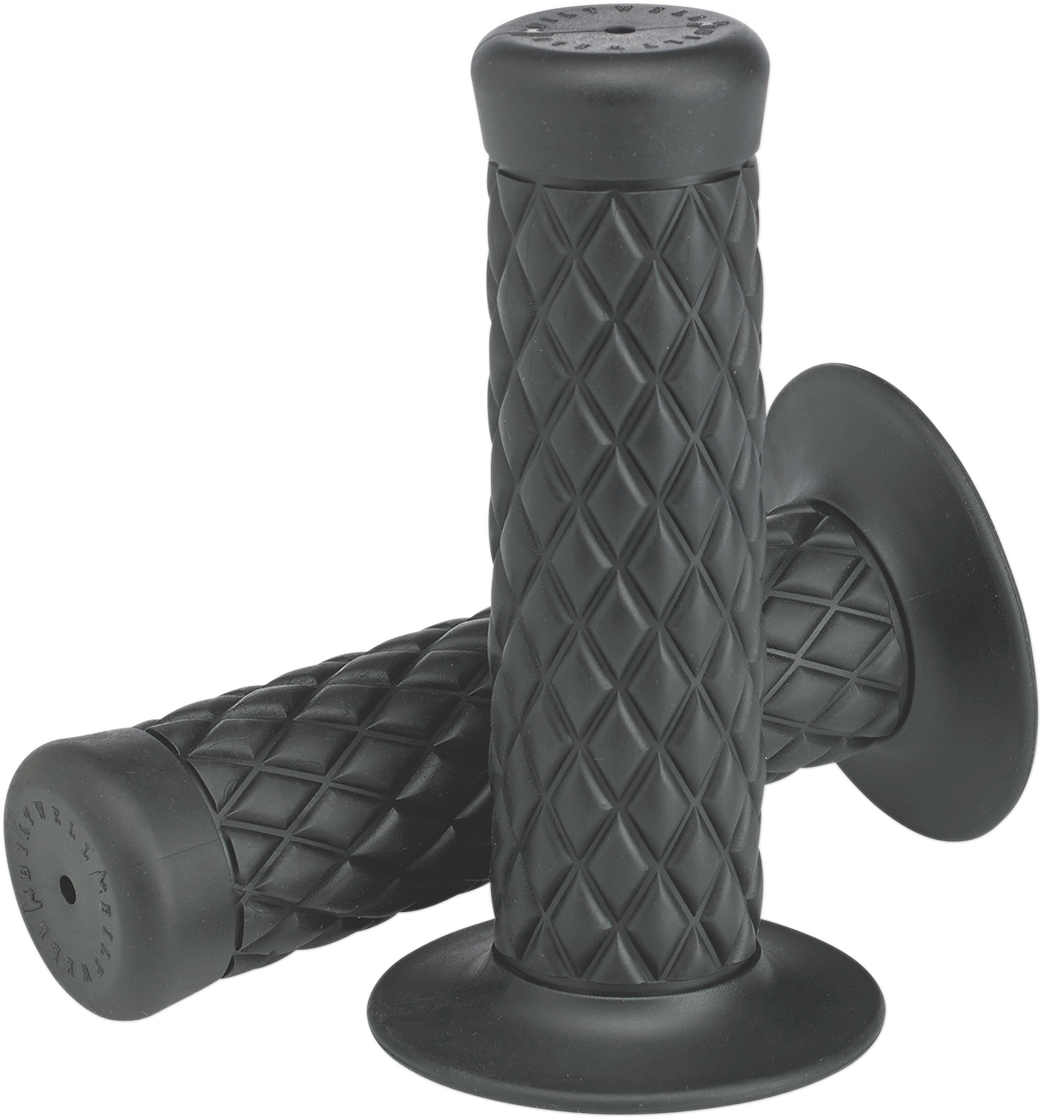 Gray BILTWell Thruster motorcycle grips, 7/8 inch size, designed for comfortable handling and enhanced grip.