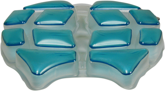 Black WILD ASS Cushion Air Seat with Gel, designed for engine support, featuring smart air technology by Bill's Exhausts.