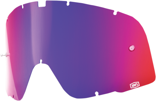 100% Barstow Lens - Red/Blue Mirror 59001-00001 - Howling Moto