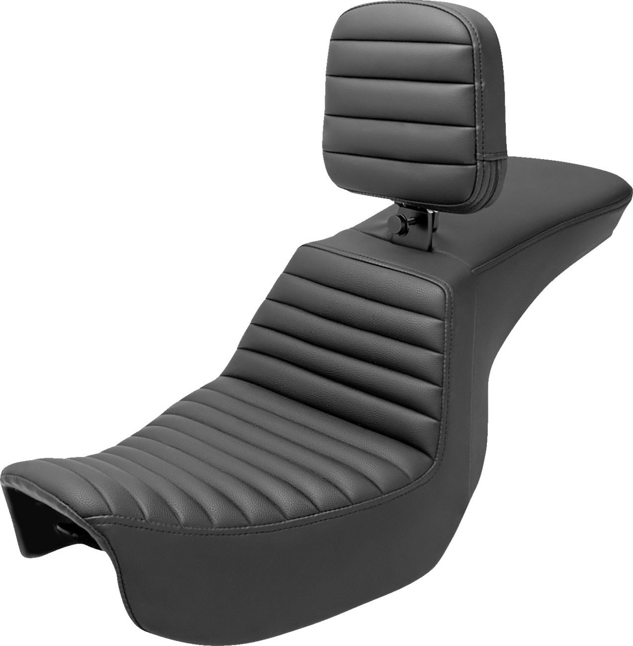 SADDLEMEN Tour Step Up Seat - Rider Backrest - Tuck-n-Roll - Dyna '06-'17 806-04-191BR - Howling Moto