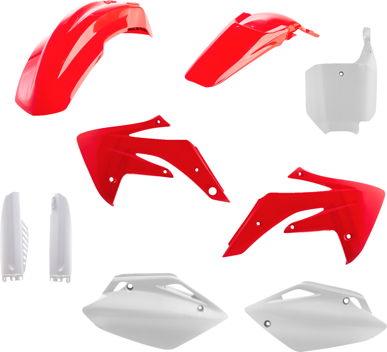 Acerbis full replacement body kit for Honda CRF150R 2007-2023, OEM style motorcycle body parts with detailed design.