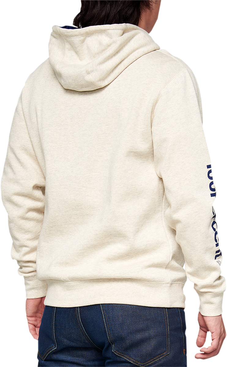 100% BB33 Pullover Welt Pocket Hoodie - Oatmeal - Small BB-36045-484-10 - Howling Moto