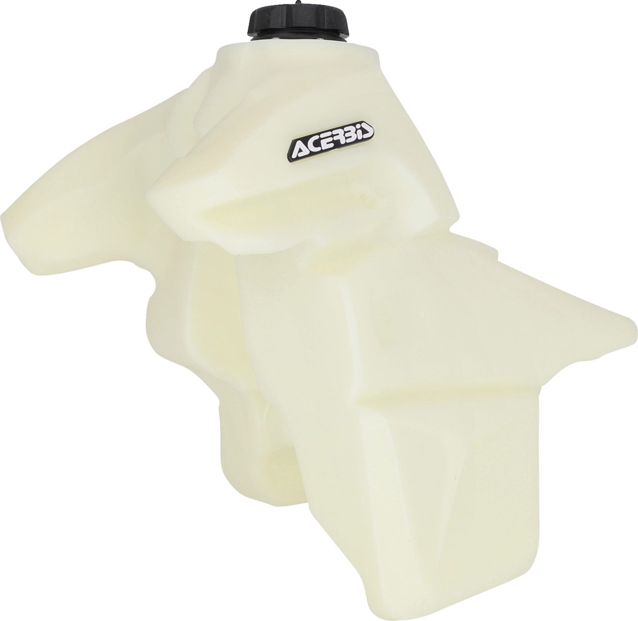 Acerbis 4-gallon fuel tank for KTM 2023-2024, natural finish, motorcycle body part, designed for off-road and motocross use.