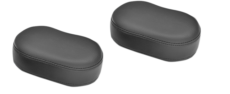 Bill's Exhausts chrome passenger armrest for FLH 91-313 motorcycle engine, with detailed chrome finish and mounting hardware.