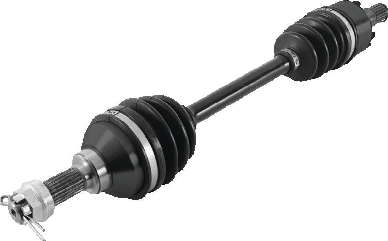 QuadBoss Kawasaki KVF650 Brute Force 4x4i front left rugged axle part number 609168, showing detailed close-up of the axle.