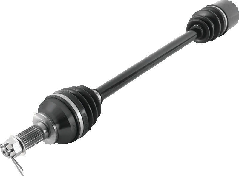 QuadBoss Polaris RZR RS1 front left rugged axle part 609429 showing the durable metal construction and mounting points