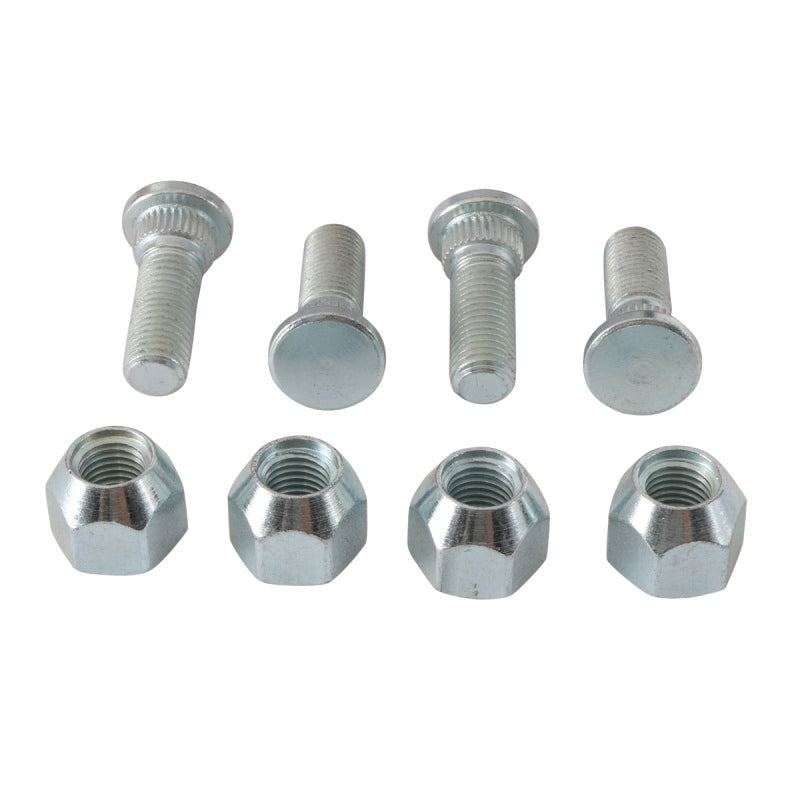 QuadBoss Yamaha YFM400 Big Bear wheel stud and nut kit, including metal wheel studs and nuts for ATV wheel assembly.
