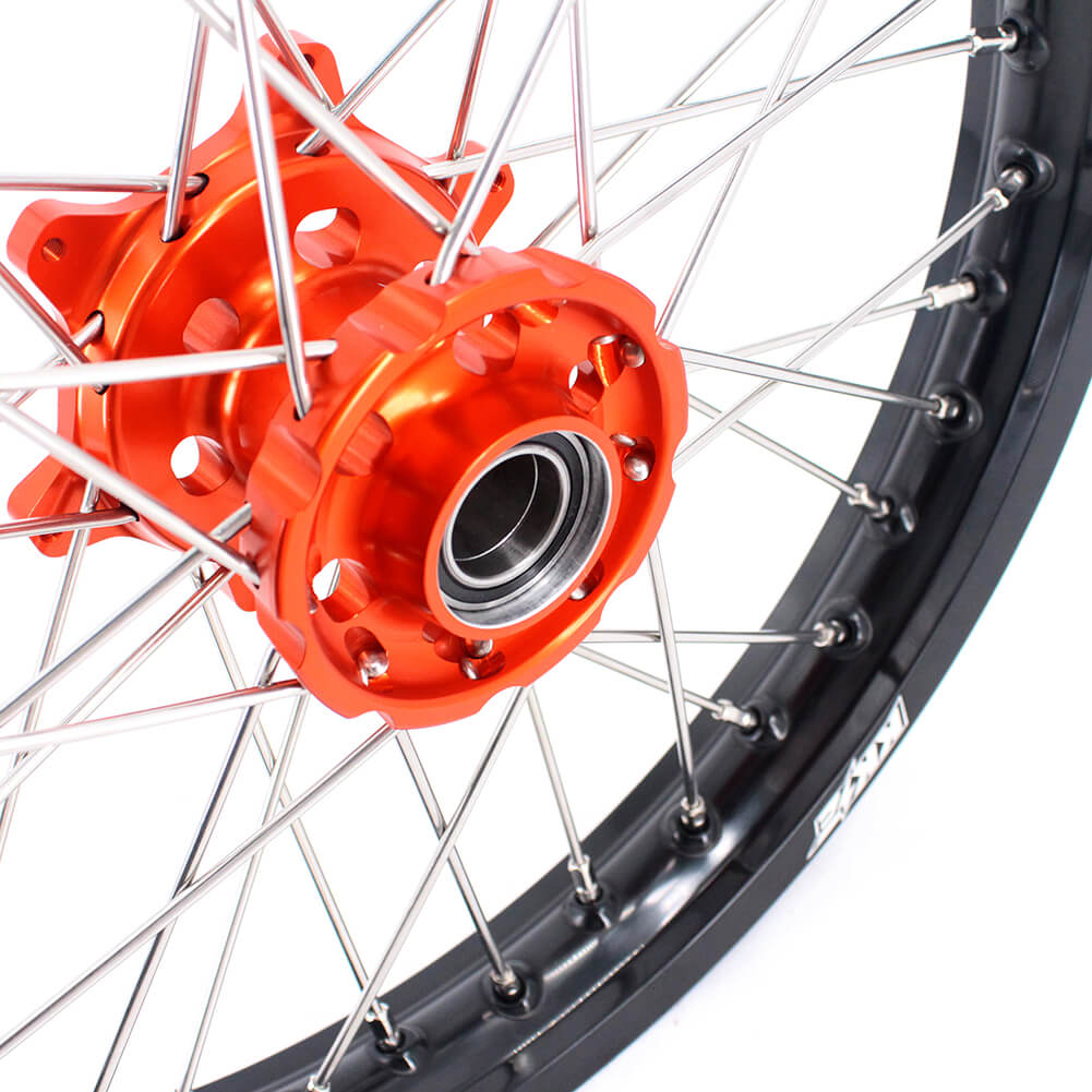 KKE 1.85*19 & 2.15*19 Flat Track Wheels for KTM EXC EXC-F EXC-W 125-530CC 2003-2024 Spoked Rims - Howling Moto