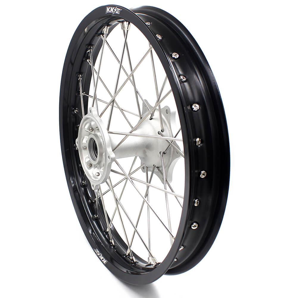 KKE 21" 19" MX Casting Alloy Wheels For HONDA CRF250R CRF450R CR125R CR250R 2002-2013 Silver&Black