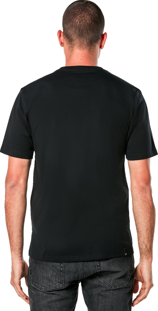 Alpinestars Ride 4.0 CSF Camo Black T-Shirt in XL with camo print and Alpinestars logo on front, casual men's graphic tee