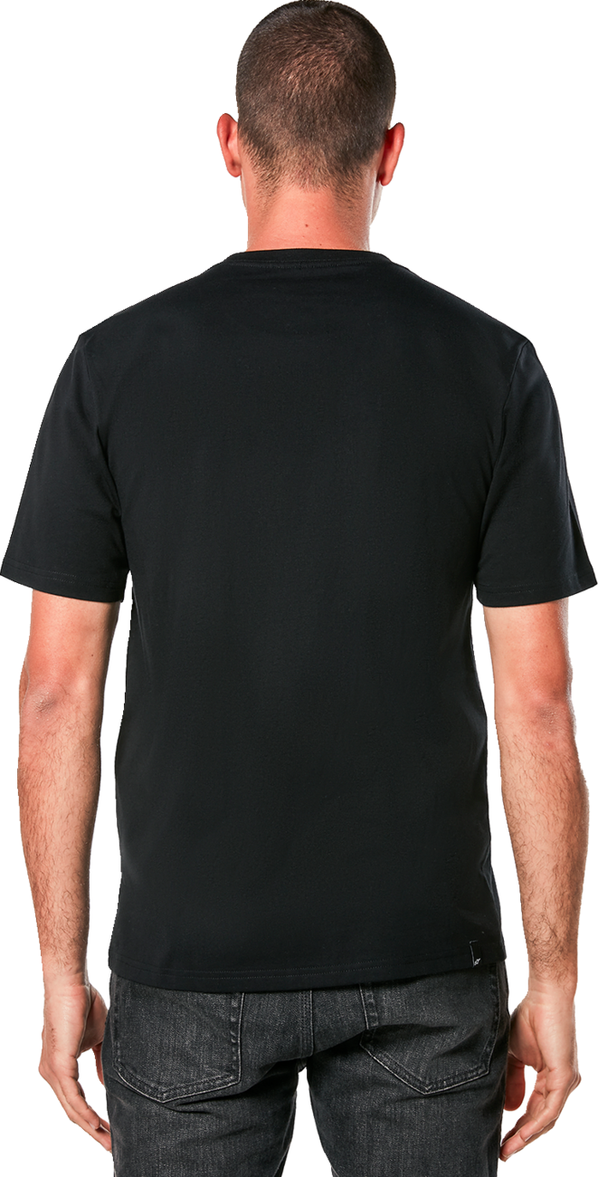 Alpinestars Ride 4.0 CSF Camo Black T-Shirt in XL with camo print and Alpinestars logo on front, casual men's graphic tee