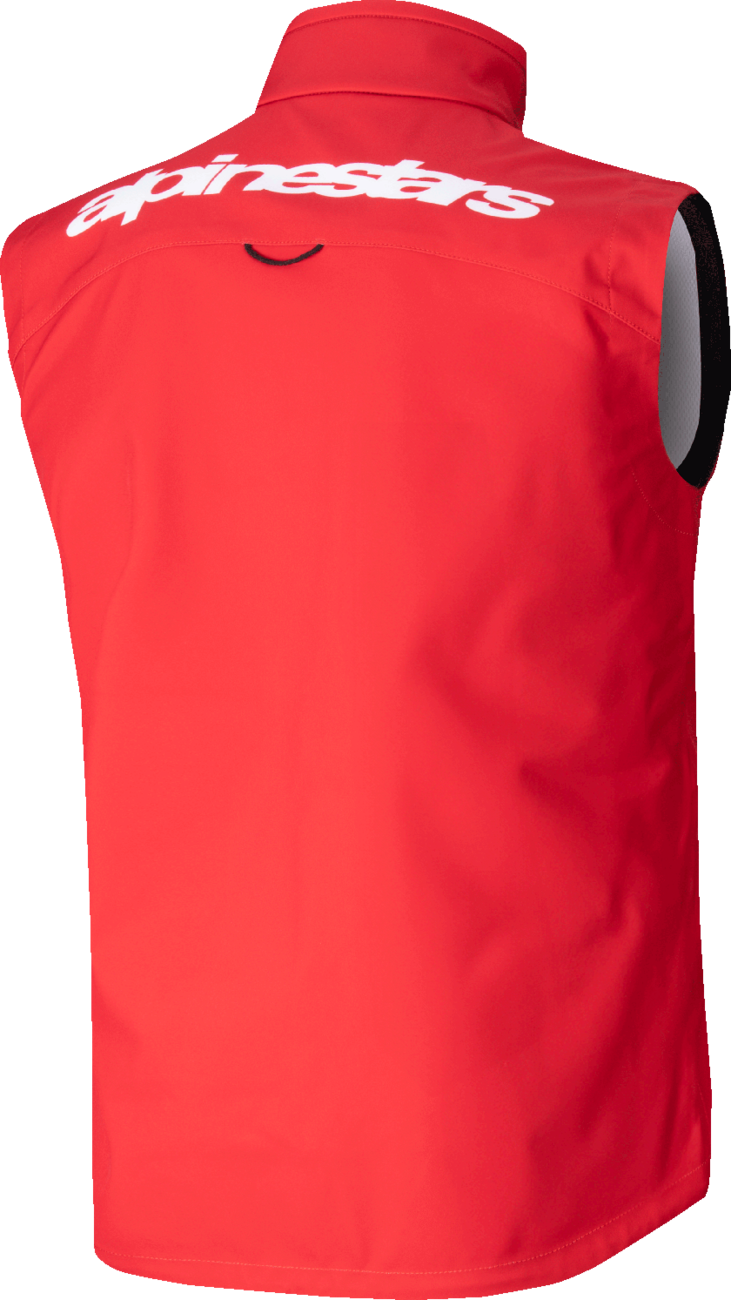 ALPINESTARS, Alpinestars Techstar Softshell Vest - Red, Size Large - Windproof and Lightweight Riding Layer