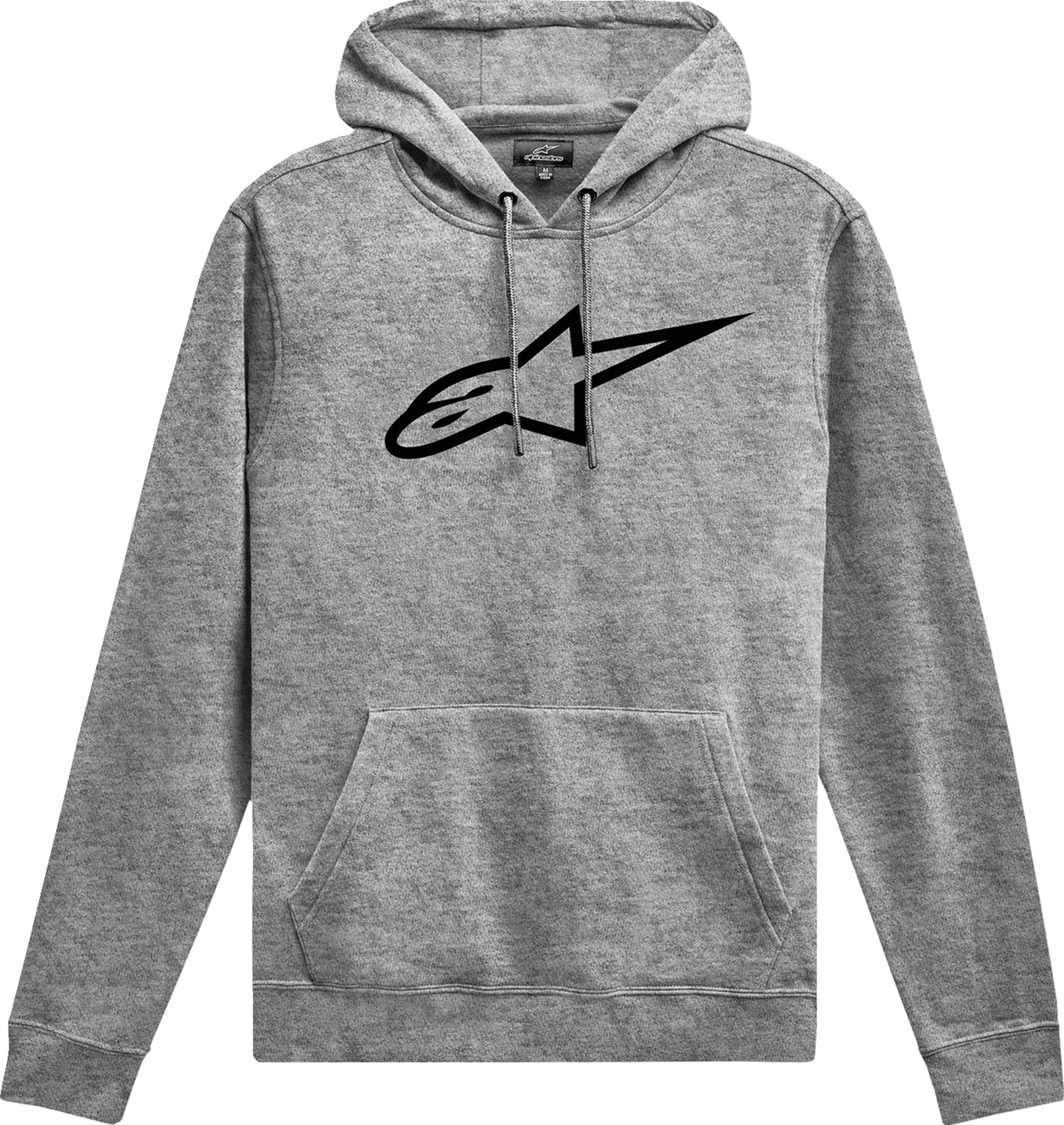 Alpinestars Ageless V3 Pullover Hoodie in Heather Gray and Black, 2XL, featuring a casual fit and branded logo on the front.