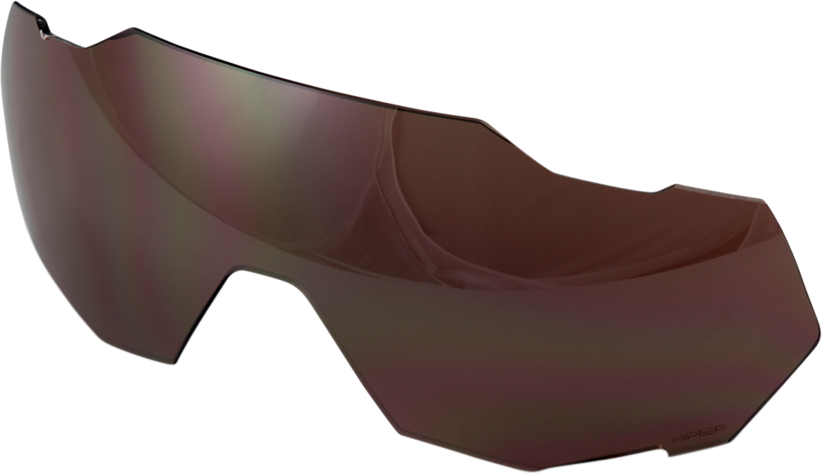Bill's Exhausts 100% Speedtrap Lens with silver mirror finish, motorcycle helmet lens, reflective and protective eyewear accessory