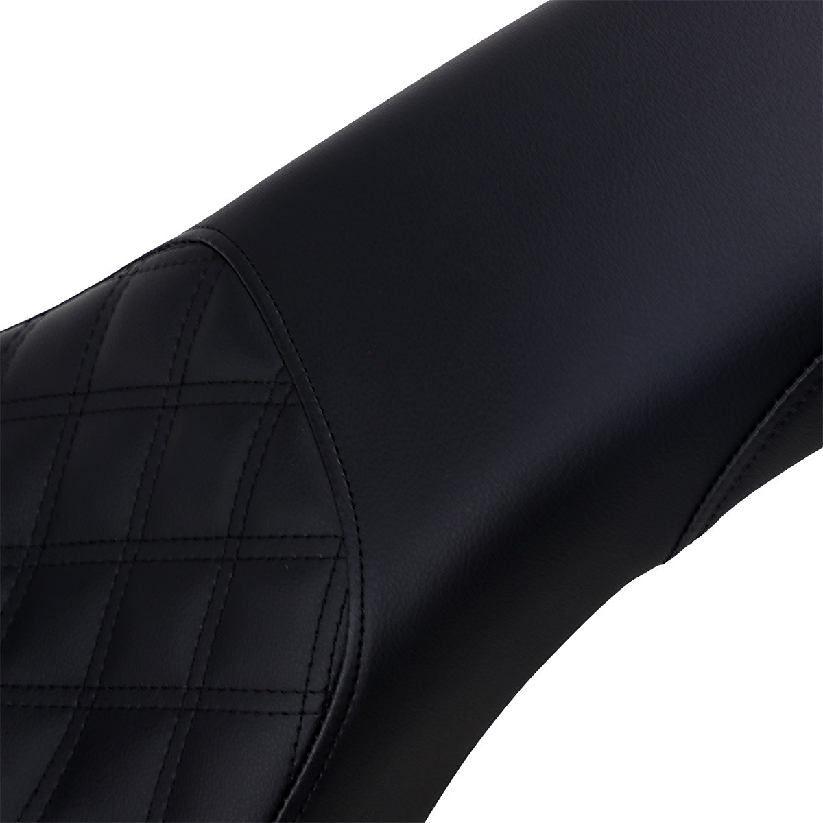 Bill's Exhausts SADDLEMEN Profiler motorcycle seat with front lattice and rear smooth black leather for enhanced comfort and style.