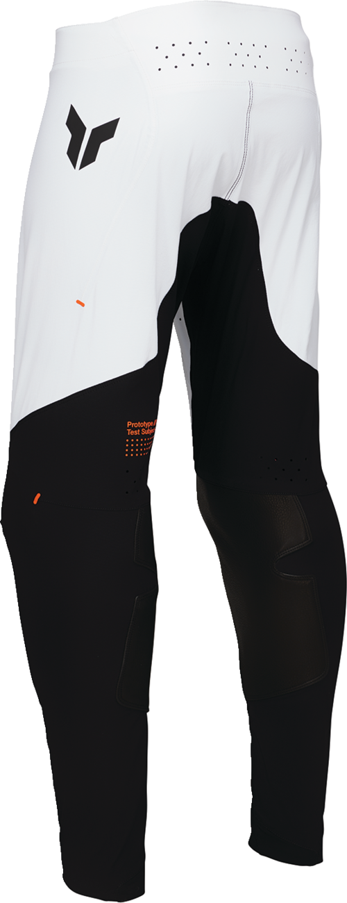 THOR, THOR Sportmode Rogue Pants White/Orange US 38 - Durable 4-Way Stretch Nylon Race Pants